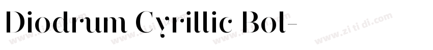 Diodrum Cyrillic Bol字体转换